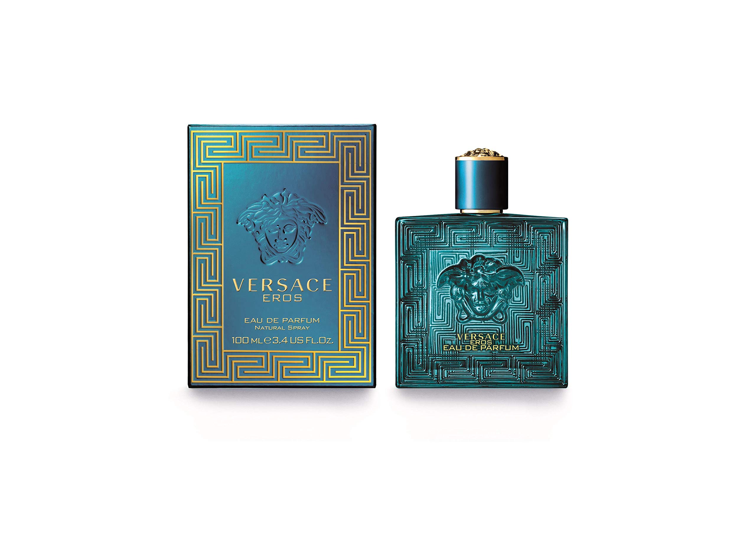 Version 1.0.0 Versace Eros Eau de Parfum Spray, Floral Fruity Fragrance with Pear, Strawberry & Musk - Image 1